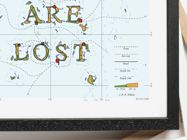 Travel quote map island