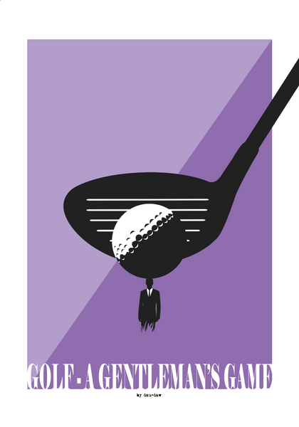 golf a gentleman game poster by dau-daw